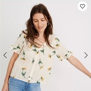 MADEWELL eyelet top